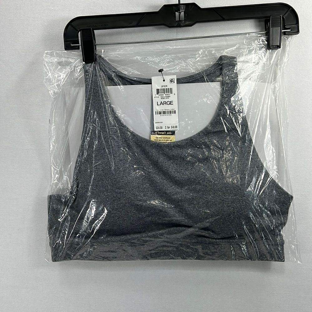 ID Ideology Women's Sweat Set Low Impact Sports Bra - Size L - NWT - Picture 2 of 4